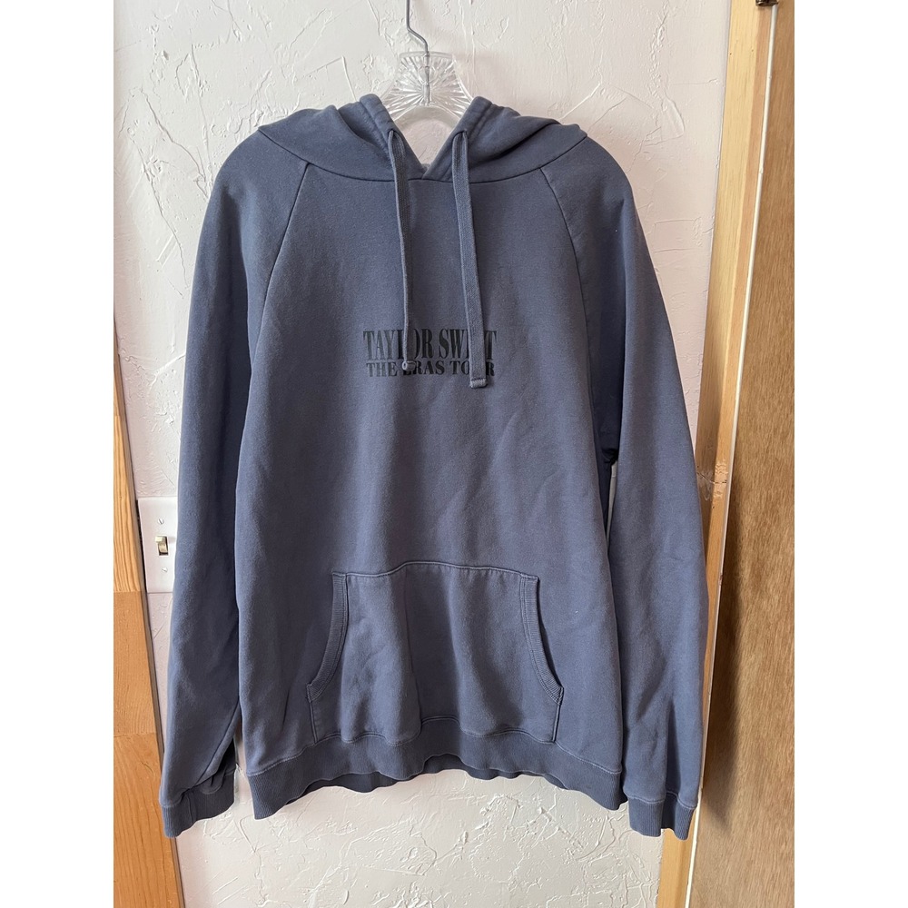 Taylor Swift The Eras Tour 2023 Hoodie Blue Gray Concert Merch Large L‎ Pullover